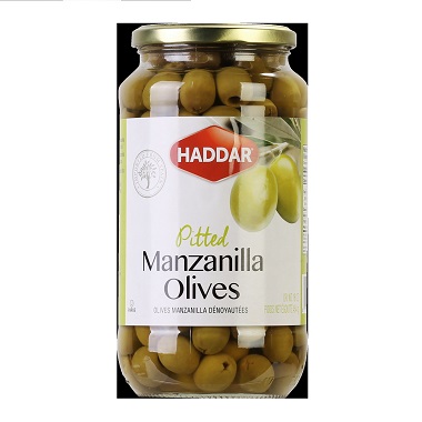 HAD. PITTED OLIVES 16OZ.